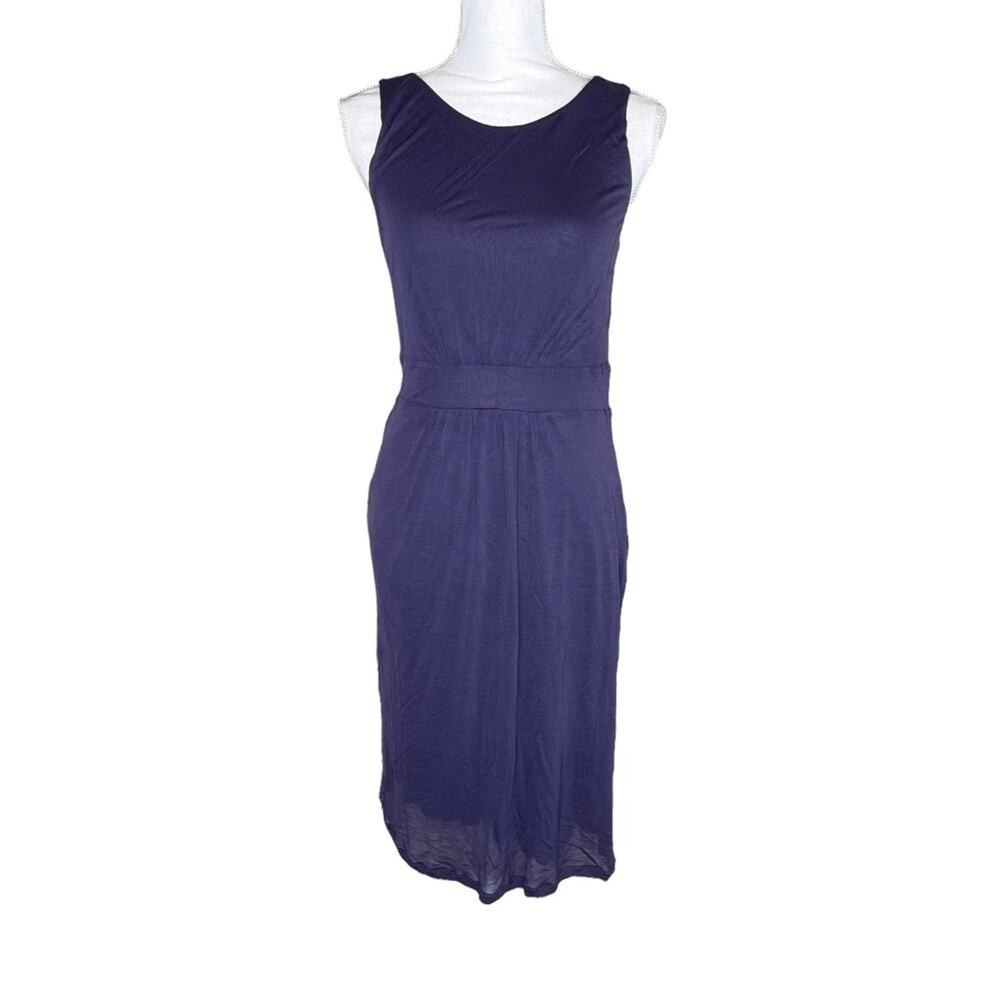 Boden Easy Day Dress plum purple sleeveless women’s size 6